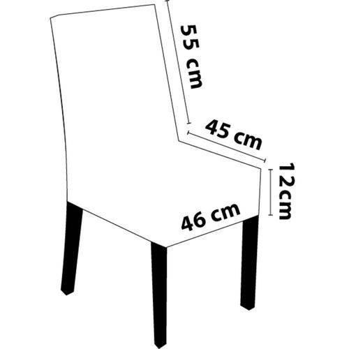 Capa para Cadeira de Malha Kit 6 Unidades - Cor Areia - Raimundi Store
