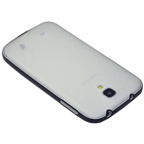 Capa para Celular para Galaxy S4 em TPU e Acrílico PC Frame Transparente e Preta - Driftin