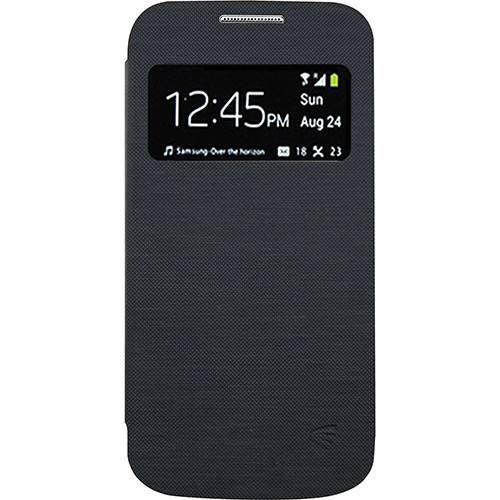 Capa para Celular para Galaxy S4 Mini em Acrílico Flip Cover com S View Preta - Driftin