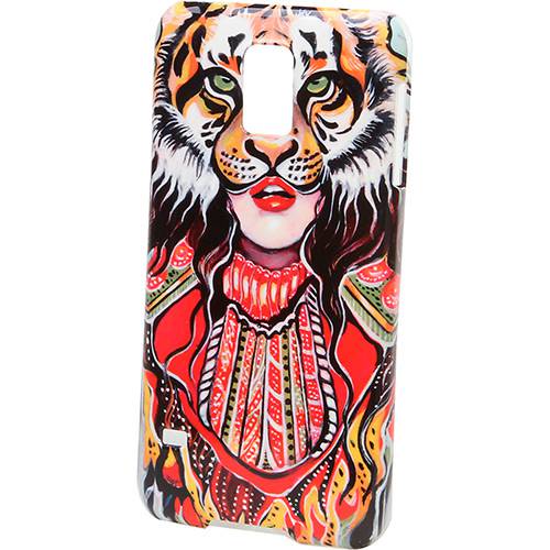 Capa para Galaxy S5 Policarbonato Tiger Woman - Customic