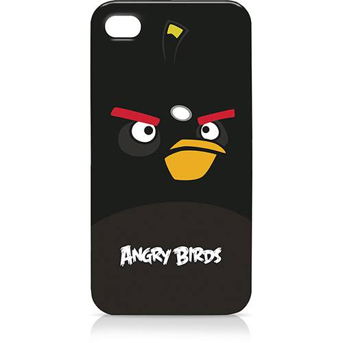 Capa para IPhone 4 - Bomb Bird - Preta - Angry Birds