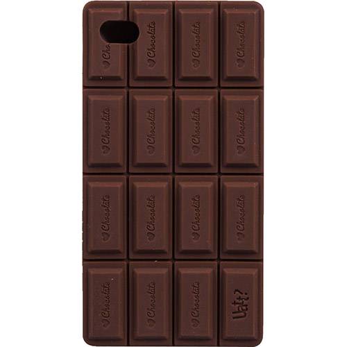 Capa para Iphone 4 e 4S Super Divertida Chocolate Silicone - Uatt?