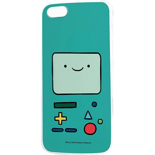Capa para IPhone 5 e 5S Elfo Poliuretano Adventure Time BMO