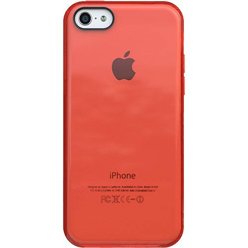 Capa para IPhone 5C Bello Acrílico e TPU Vermelha - IKase