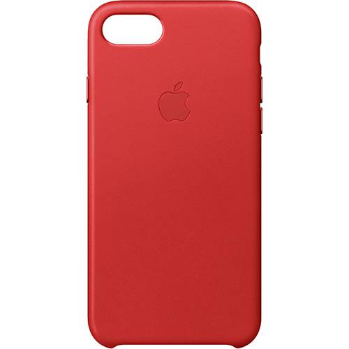 Capa para IPhone 7 em Couro Vermelha - Apple