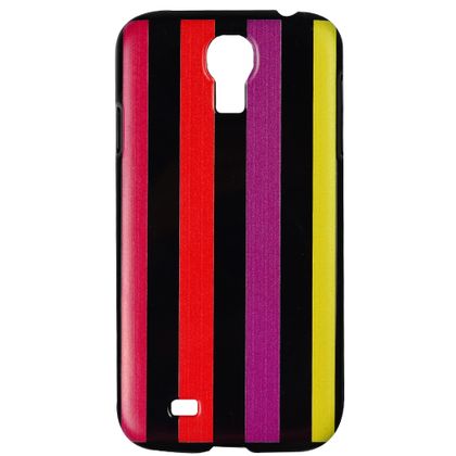 Capa para Samsung Galaxy S4 de AcríLico Strips Hot Color com PelíCula Protetora