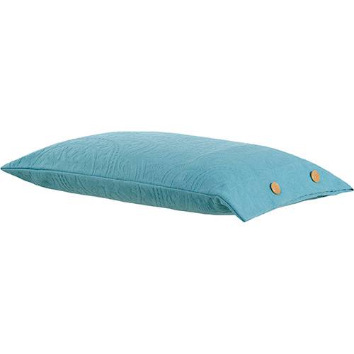 Capa para Travesseiro Vitta Azul Turquesa - Buddemeyer