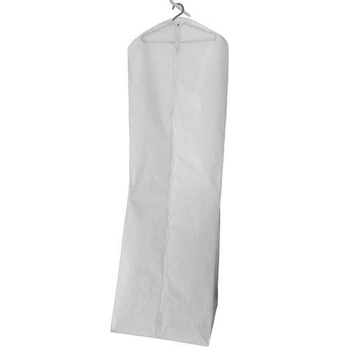 Capa para Vestido de Noiva Longo com Ziper 180 Cm TNT Branco