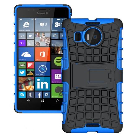 Capa Protetora Armadura 2x1 para Microsoft Lumia 950XL / Dual-Azul