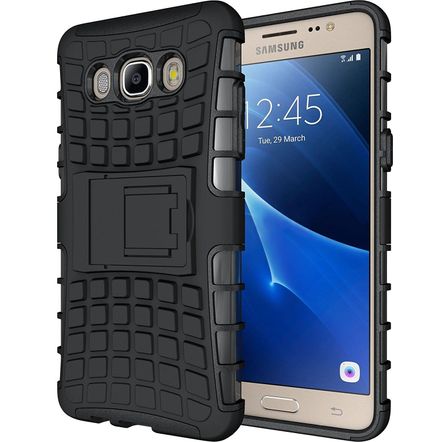 Capa Protetora Armadura 2x1 para Samsung Galaxy J5 2016 - J510 Capa Protetora Armadura 2x1 para Samsung Galaxy J5 2016 - J510-Preta