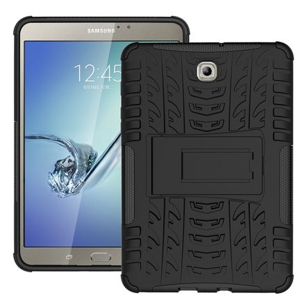 Capa Protetora Armadura 2x1 para Samsung Galaxy Tab S2 8.0 - T715-Preta