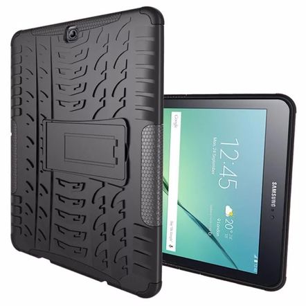 Capa Protetora Armadura 2x1 para Samsung Galaxy Tab S2 9.7 - T810 T815 T813 T819-Preta