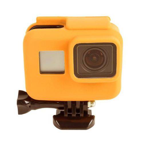 Capa Protetora em Silicone para Câmeras Gopro Hero 5, 6, 7 Black -laranja