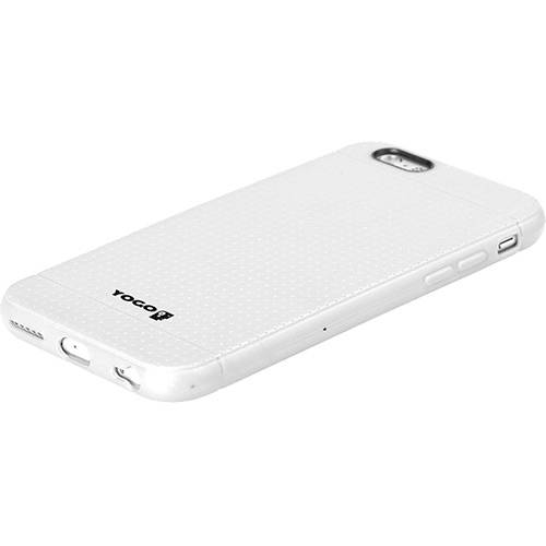 Capa Protetora em TPU para IPhone 6 Plus Branca Acompanha Película