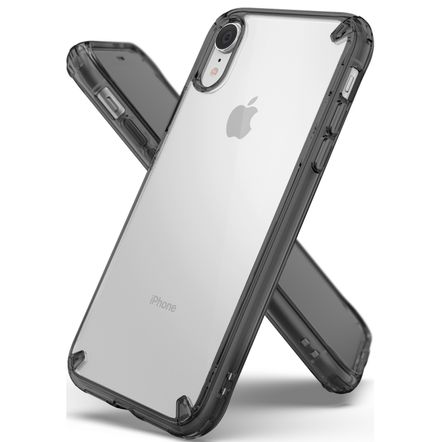Capa Protetora Rearth Ringke Fusion para Apple IPhone XR-Smoke Black