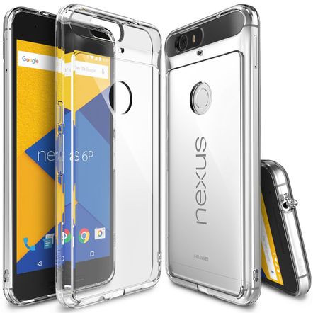 Capa Protetora Rearth Ringke Fusion para Huawei Nexus 6P-Transparente