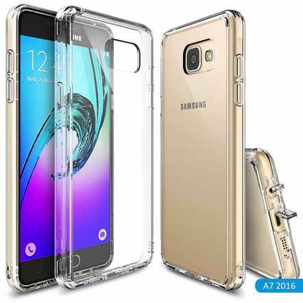 Capa Protetora Rearth Ringke Fusion para Samsung Galaxy A7 2016 - A710-Transparente