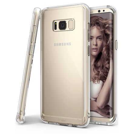 Capa Protetora Rearth Ringke Fusion para Samsung Galaxy S8-Crystal View