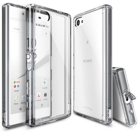 Capa Protetora Rearth Ringke Fusion para Sony Xperia Z5 Compact-Transparente