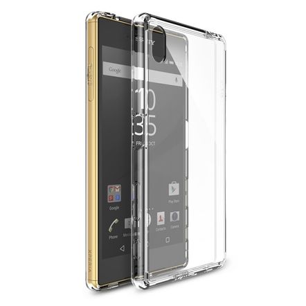 Capa Protetora Rearth Ringke Fusion para Sony Xperia Z5-Transparente