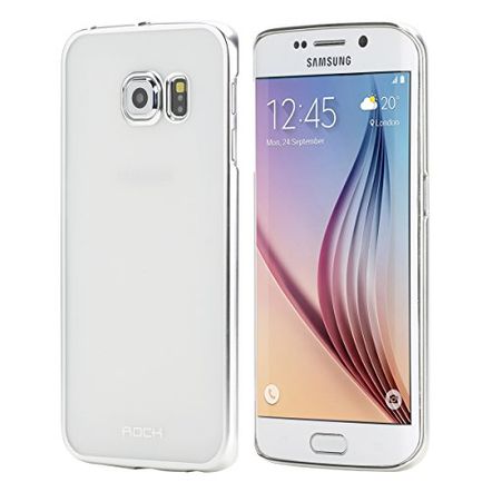 Capa Protetora Rock Neon Series em TPU Premium para Samsung Galaxy S6 Edge-Prata