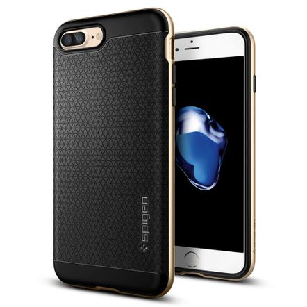 Capa Protetora Spigen Neo Hybrid Crystal para Apple IPhone 7 Plus-Dourada