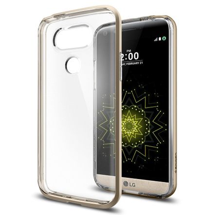 Capa Protetora Spigen Neo Hybrid Crystal para LG G5-Dourada