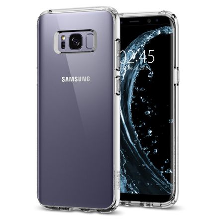 Capa Protetora Spigen Ultra Hybrid para Samsung Galaxy S8 Plus-Crystal Clear
