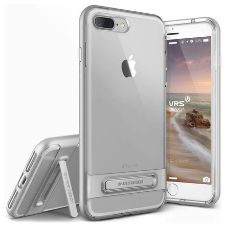 Capa Protetora VRS Design Crystal Bumper para Apple IPhone 7 Plus-Light Silver
