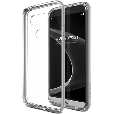 Capa Protetora VRS Design Crystal Bumper para LG G5-Light Silver
