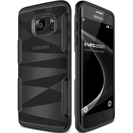 Capa Protetora VRS Design Shine Guard para Samsung Galaxy S7 Edge-Preta