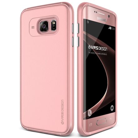Capa Protetora VRS Design Single Fit para Samsung Galaxy S7-Snow Pink