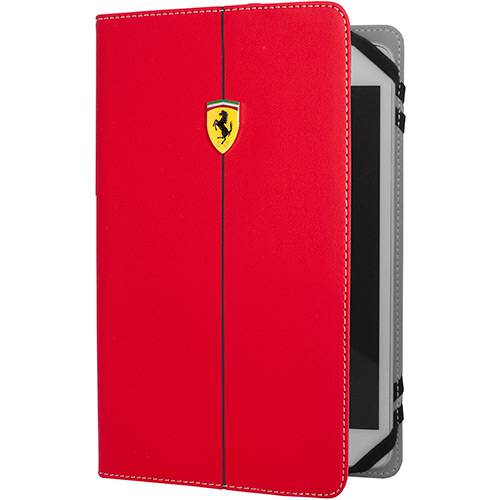 Capa Universal para IPad/Tablet 7-8 Scuderia Ferrari Vermelha