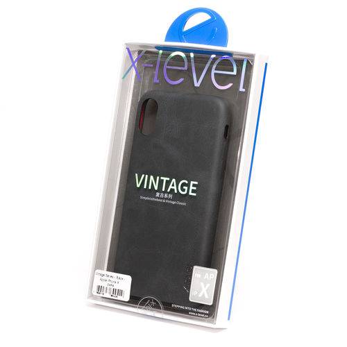 Capa X-level - Vintage Series - Black - Apple Iphone X / Xs