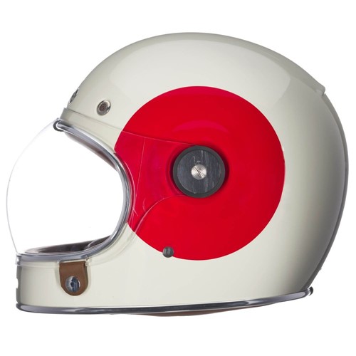 Capacete Bell Bullitt Tt Vintage White Red - 59-60 L