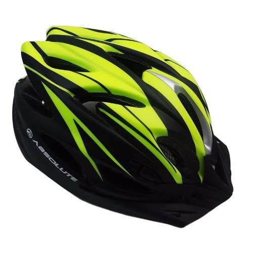 Capacete Ciclismo Absolute Wt012 Pisca Amarelo G 58-60
