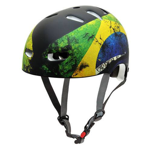 Capacete Infantil Kraft Bike Brasil PP Skate Patins NBR16175