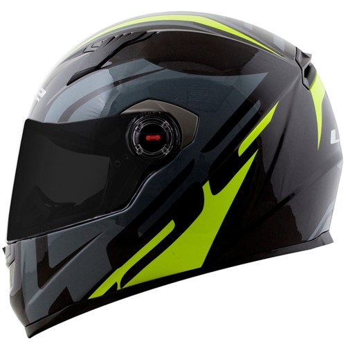 Capacete Ls2 Ff358 Touring Blk/gry/flo Yellow