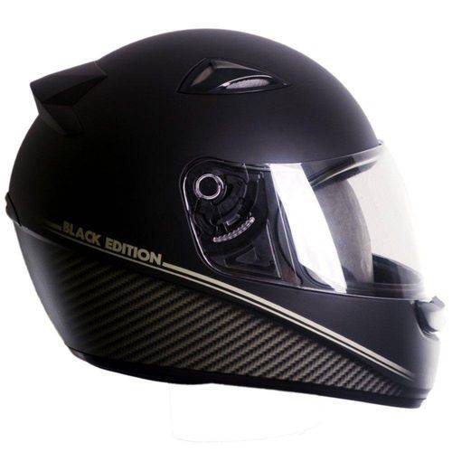 Capacete Moto EBF Spark Black Edition F04 Fechado 60 Preto Fosco