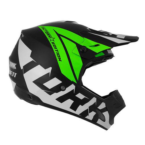 Capacete Motocross Pro Tork Th1 Factory Edition Neon