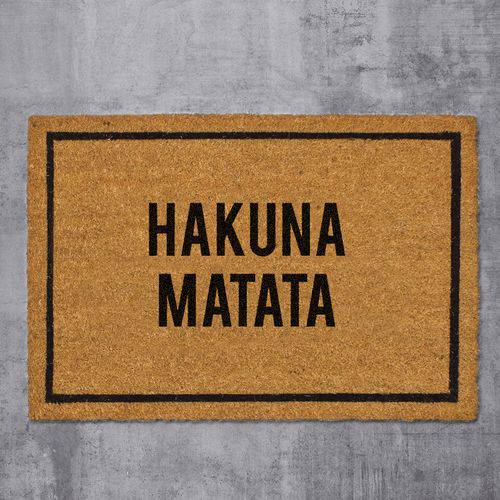 Capacho 100% Natural - Hakuna Matata