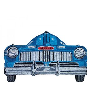 Capacho Carro Antigo Azul