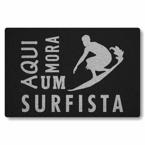 Capacho Global Sinos Aqui Mora um Surfista - Preto