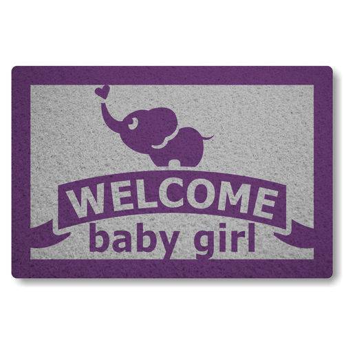 Capacho Global Sinos Welcome Baby Girl - Prata