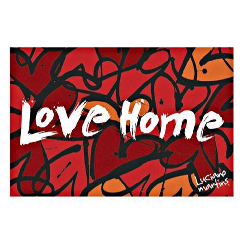 Capacho Vinil Art Love Home 40x60cm