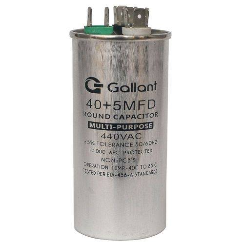 Capacitor CBB65 Gallant 40+5MF +-5% 440 VAC - (GCP40D05A-IX440)