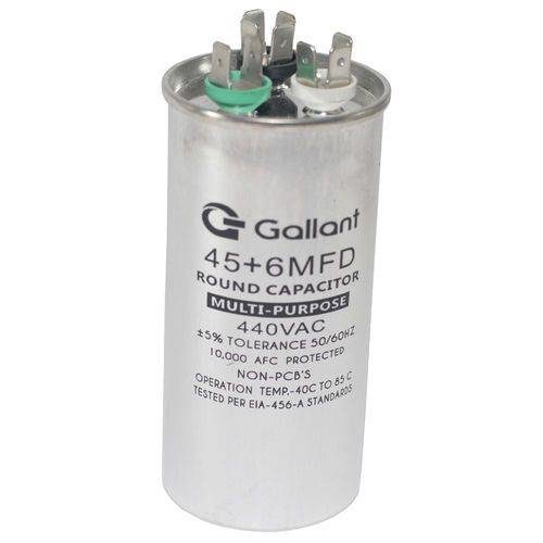 Capacitor CBB65 Gallant 45+6MF +-5% 440 VAC - (GCP45D06A-IX440)