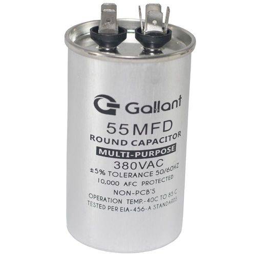 Capacitor CBB65 Gallant 55MF +-5% 380 VAC GCP55S00A-IX380