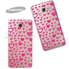 Capinha - Corações Rosa - Samsung Galaxy A10
