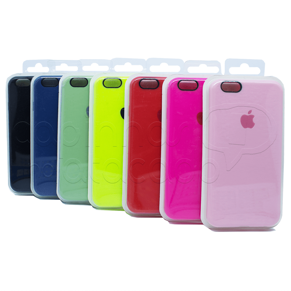 Capinha de Silicone com Embalagem Case Colors - Cores Sortidas IPhone 7 / 8